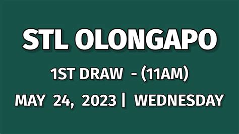 stl olongapo result today